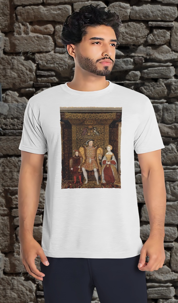 "Henry VIII - Family Portrait" T-Shirt Unisex (Small, White)
