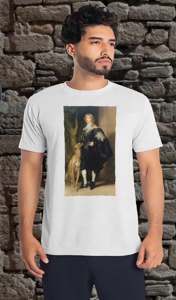 "James Stuart" T-Shirt Unisex (Small, White)