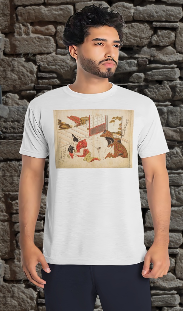 "Japanese Pillow Book 03" T-Shirt Unisex (Small, White)