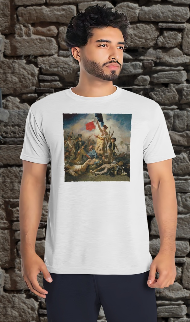 "Marianne" T-Shirt Unisex (Small, White)