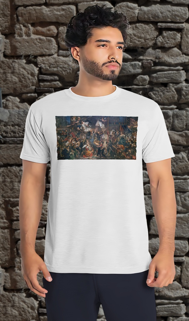 "Joan of Arc" by Jan Matejko T-Shirt Unisex (Small, White)