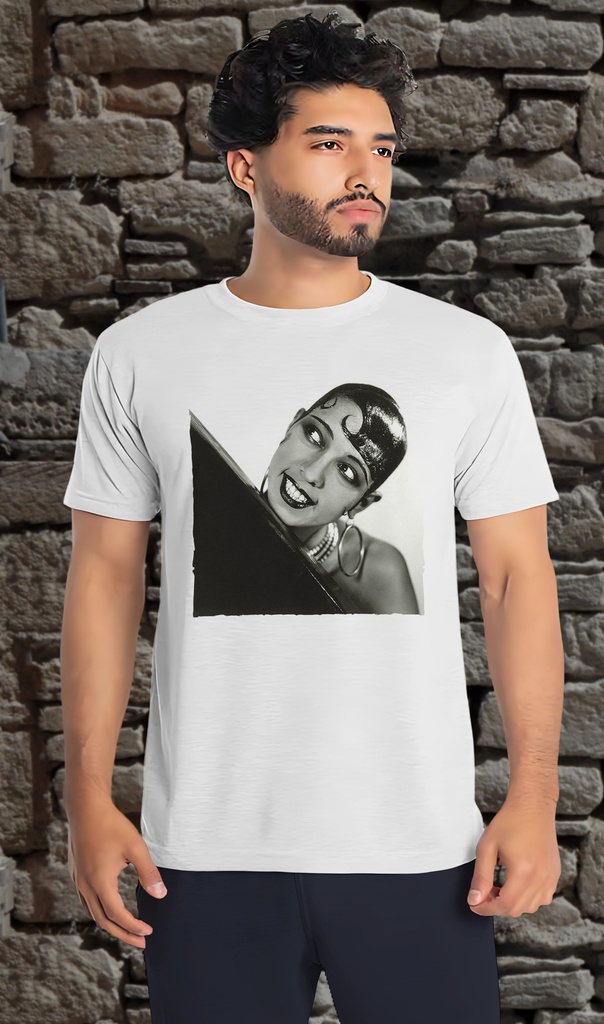 "Josephine Baker" T-Shirt Unisex (Small, White)