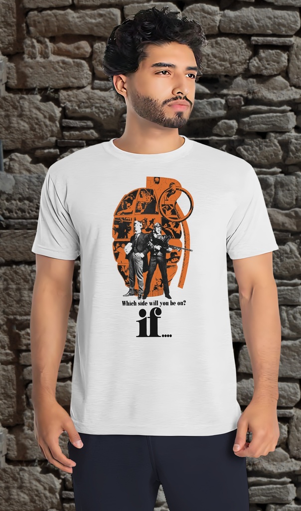 "If Movie" T-Shirt Unisex (Small, White)