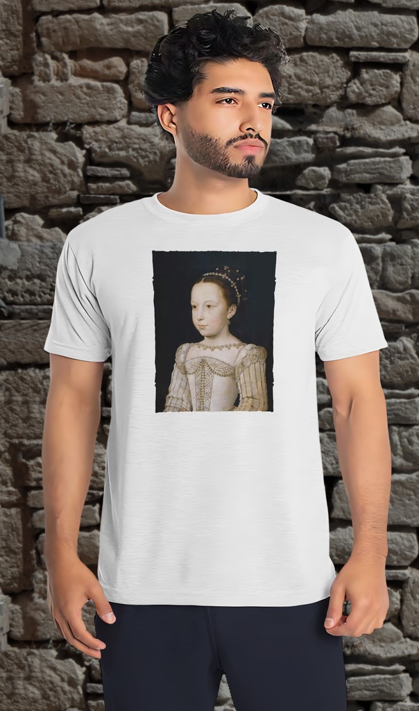 "La Riene Margot as a Youth" T-Shirt Unisex (Small, White)