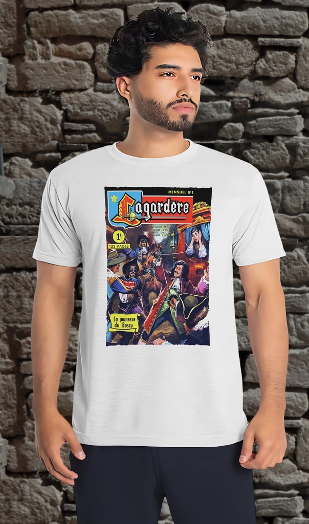 "Le Lagardere - Issue 1" T-Shirt Unisex (Small, White)