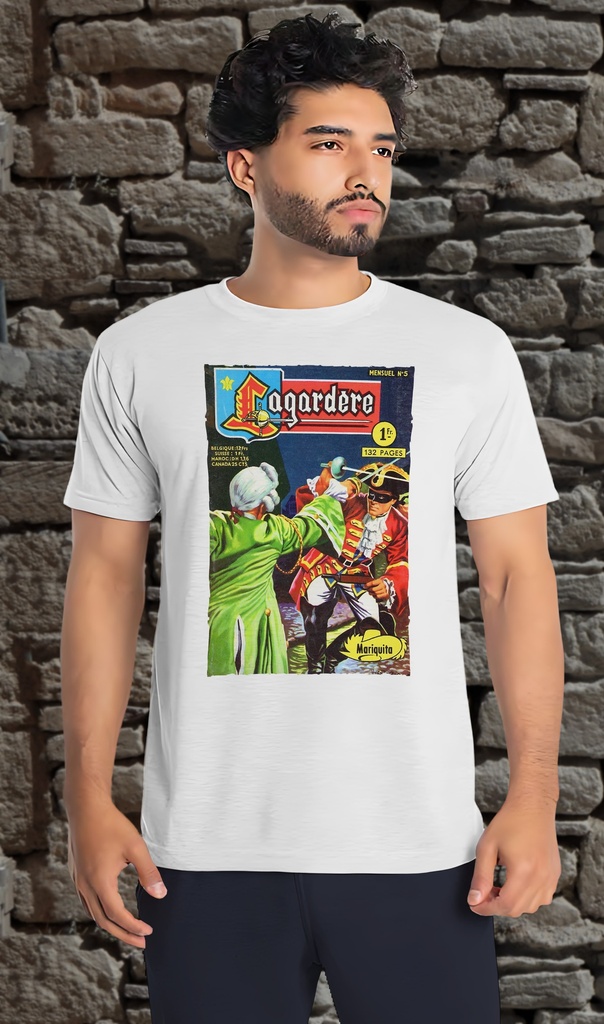 "Le Lagardere - Issue 5" T-Shirt Unisex (Small, White)