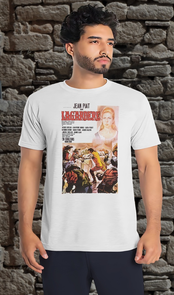 "Lagardere Poster" T-Shirt Unisex (Small, White)