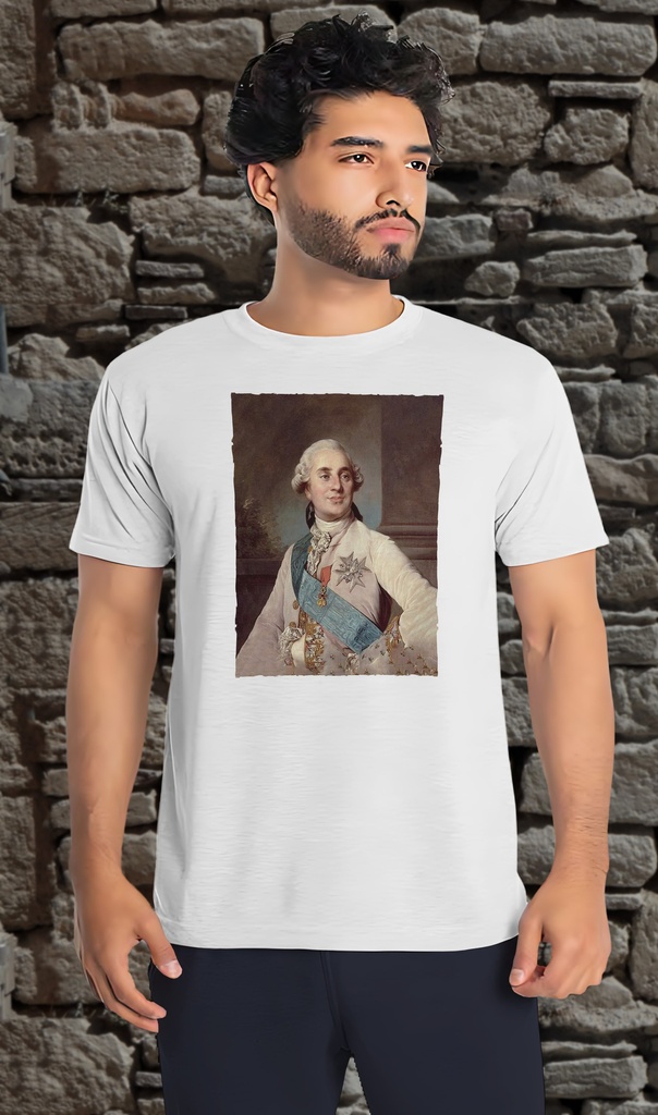 "Louis XVI" by Duplessis T-Shirt Unisex (Small, White)