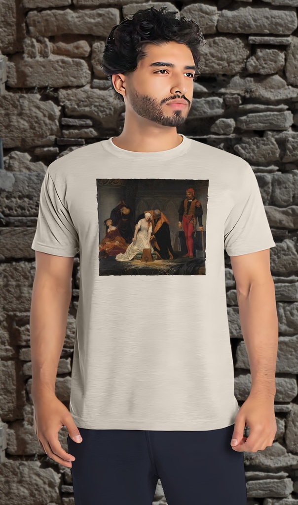"The Execution of Lady Jane Grey" by Paul Delaroche T-Shirt Unisex