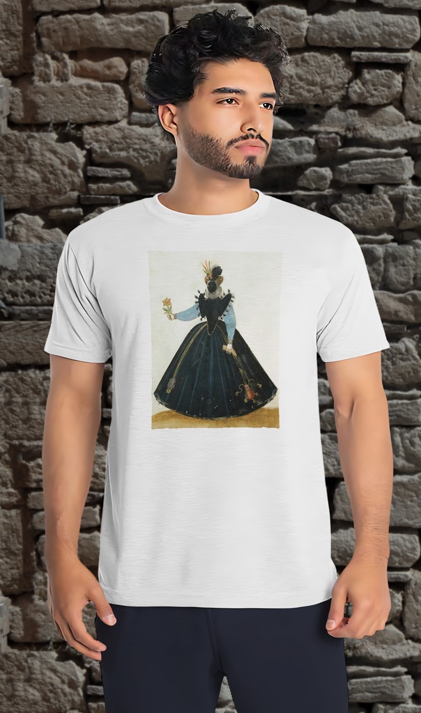 "Album Amicorum Woman in Visage" T-Shirt Unisex (Small, White)