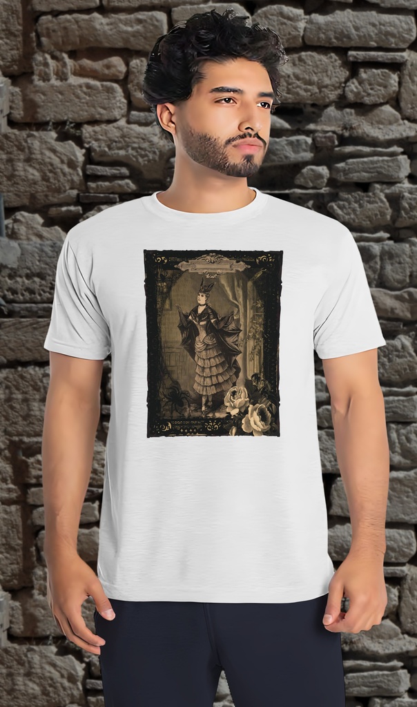 "Batty Witch" T-Shirt Unisex (Small, White)