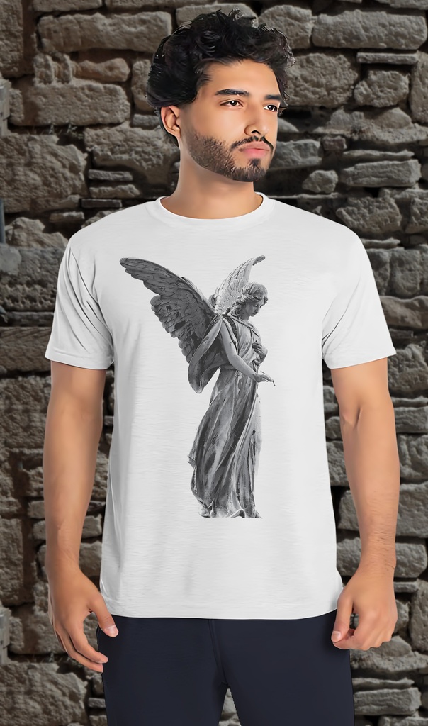 "Angel" T-Shirt Unisex (Small, White)