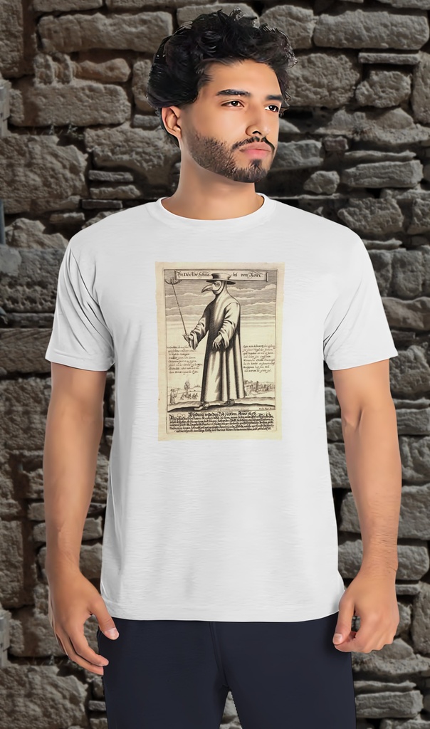 "Doctor Schnabel von Rom" T-Shirt Unisex (Small, White)