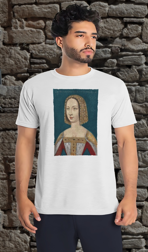 "Gabrielle de Bourbon, Vicomtesse de Thouars" T-Shirt Unisex (Small, White)
