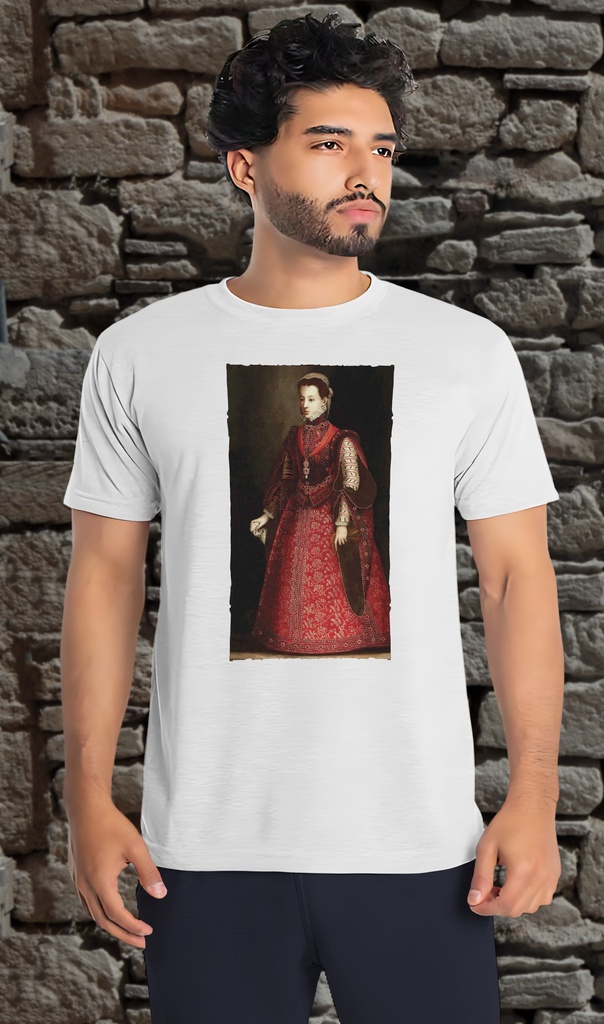 "Isabel de Valois" T-Shirt Unisex (Small, White)