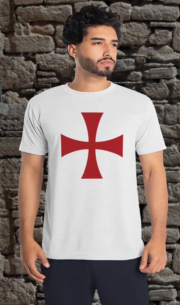 "Knights Templar" T-Shirt Unisex (Small, White)