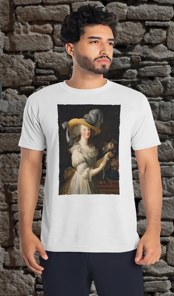"Marie Antoinette" by Lebrun T-Shirt Unisex (Small, White)