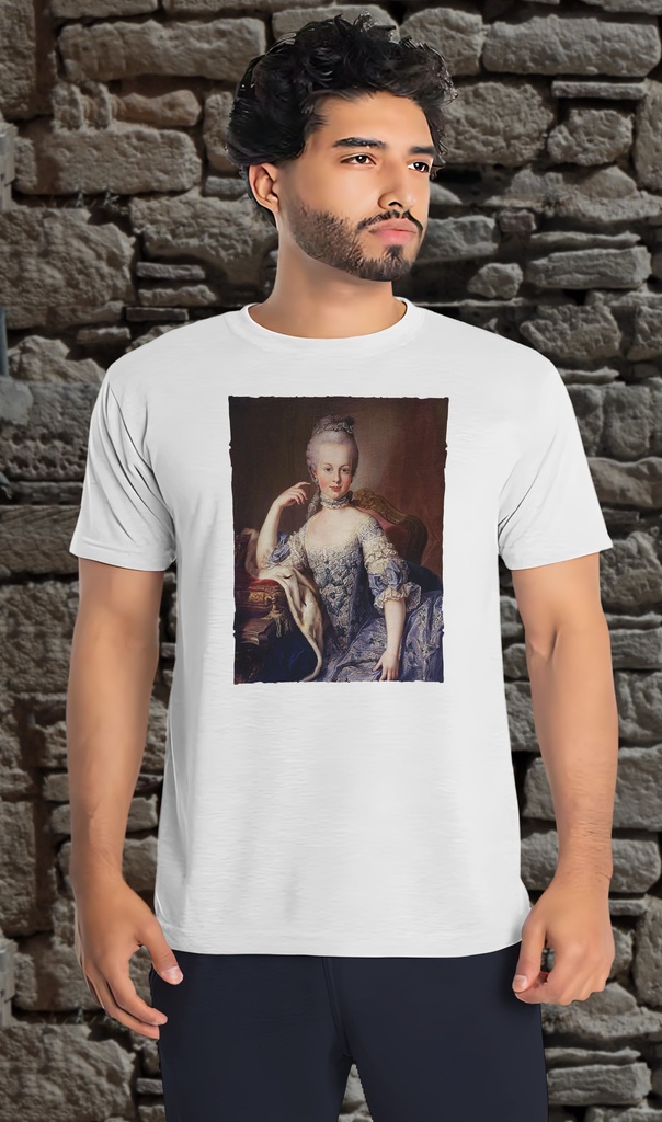 "Marie Antoinette - Young" T-Shirt Unisex (Small, White)