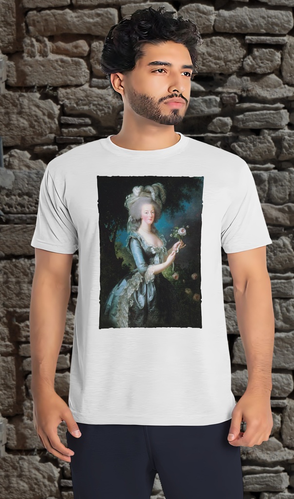 "Marie Antoinette" T-Shirt Unisex (Small, White)