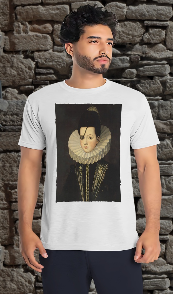 "Anna Mendoza" T-Shirt Unisex (Small, White)