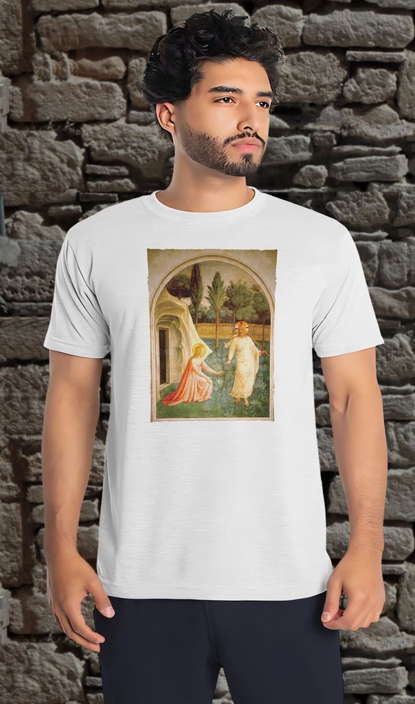 "Mary Magdalene" by Fra Angelico T-Shirt Unisex (Small, White)