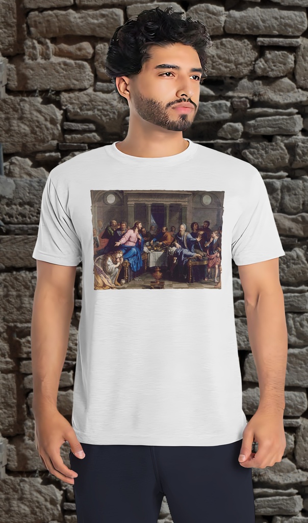 "Mary Magdalene" by Philippe de Champaigne T-Shirt Unisex (Small, White)