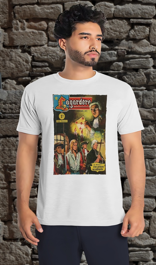 "Le Lagardere - Issue 3" T-Shirt Unisex (Small, White)