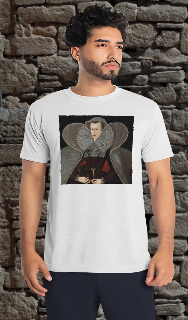 "Mary Queen of Scots" T-Shirt Unisex (Small, White)