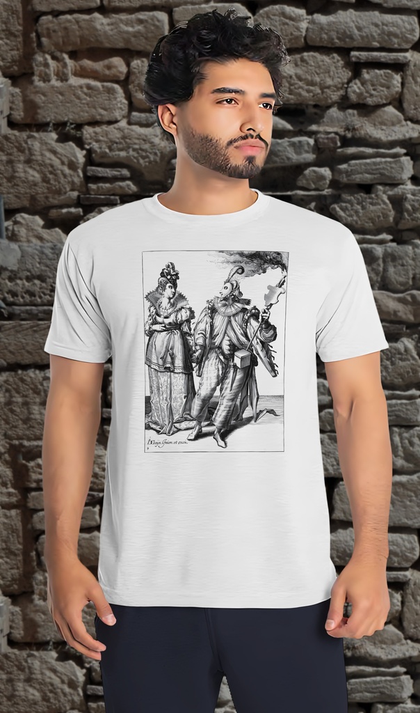 "Masquerade 2" T-Shirt Unisex (Small, White)