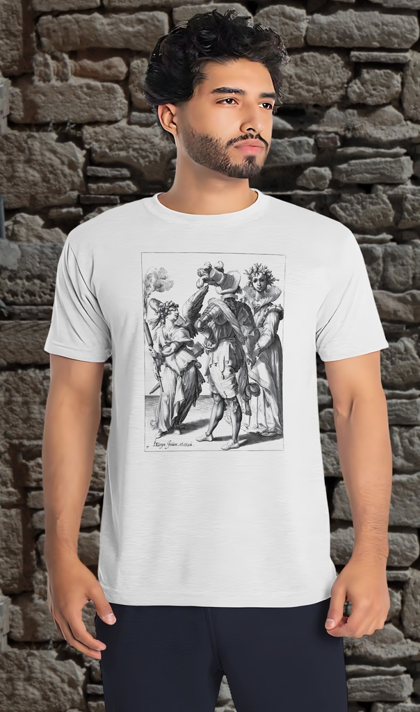 "Masquerade 4" T-Shirt Unisex (Small, White)