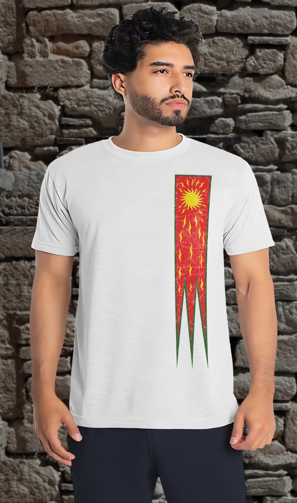 "Oriflamme" T-Shirt Unisex (Small, White)