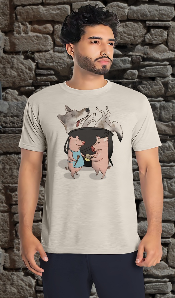 "Pigs Cooking the Wolf" T-Shirt Unisex