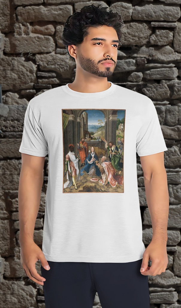 "The Adoration of the Magi" T-Shirt Unisex (Small, White)