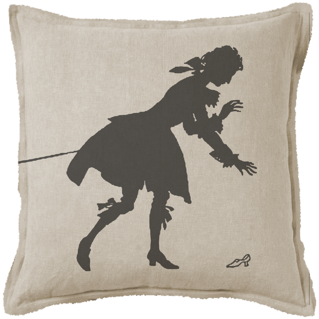 "Prince Charming" Canvas Cushion (Natural)