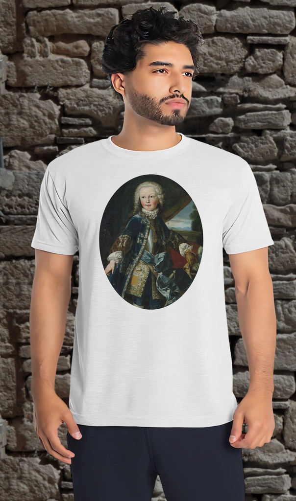 "Vittorio Amadeo III" T-Shirt Unisex (Small, White)
