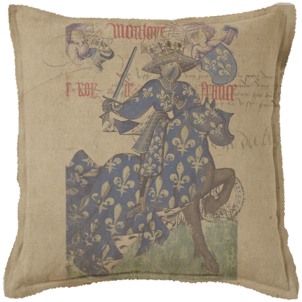 "King of France" Canvas Cushion