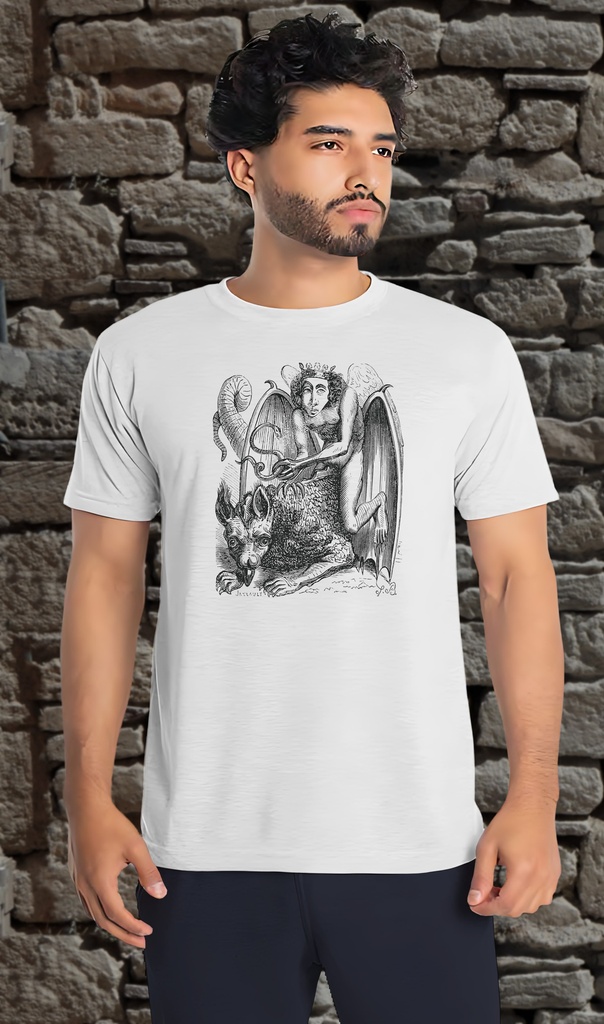 "Astaroth" T-Shirt Unisex (Small, White)