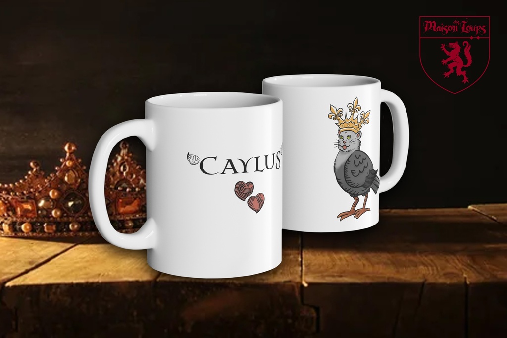 "CatPigeon" Mug (White)
