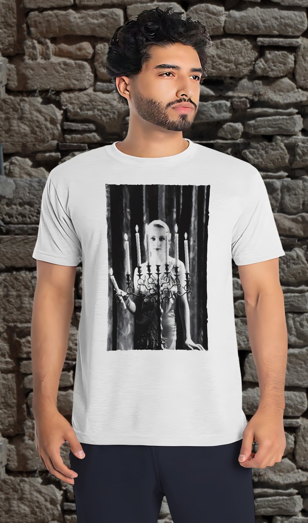 "Carol Lombard" T-Shirt Unisex (Small, White)
