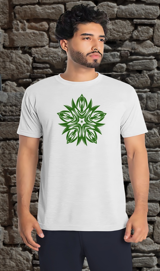 "Celtic Flower" T-Shirt Unisex (Small, White)