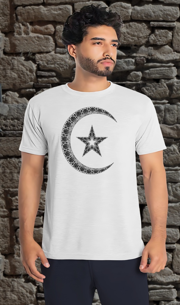 "Crescent Moon and Star" T-Shirt Unisex