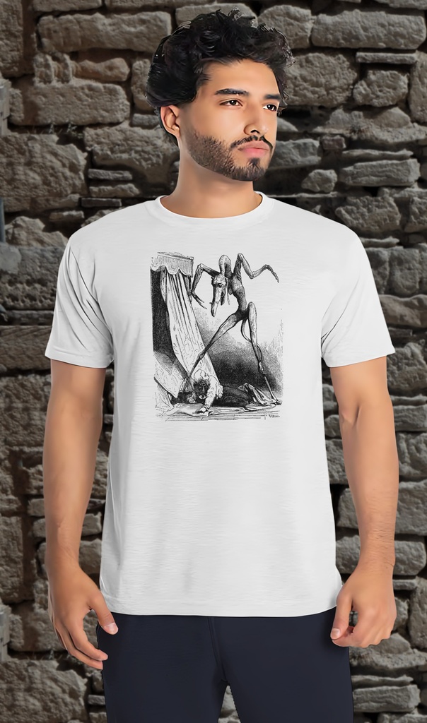 "Demon" T-Shirt Unisex (Small, White)