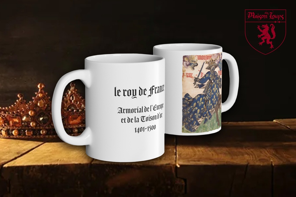 "Grand Armorial of the Golden Fleece - King of France" Mug (White)