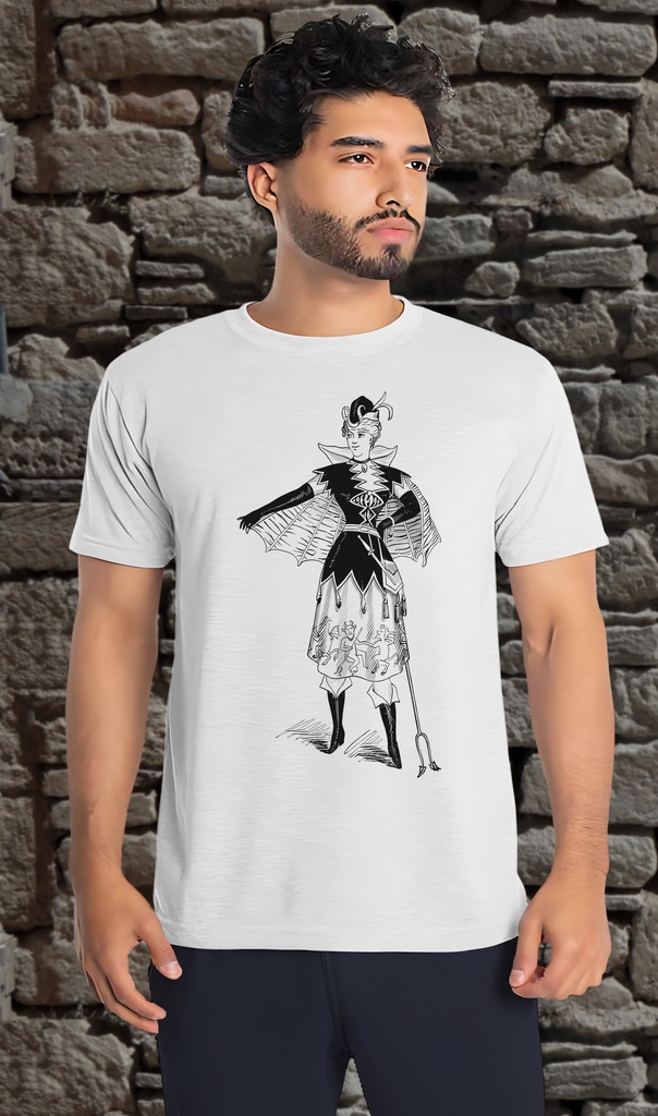 "Devil Costume" T-Shirt Unisex (Small, White)