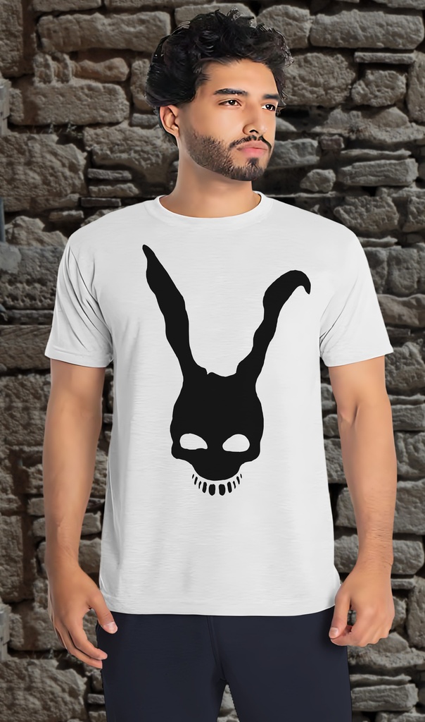 "Donnie Darko Rabbit" T-Shirt Unisex (Small, White)