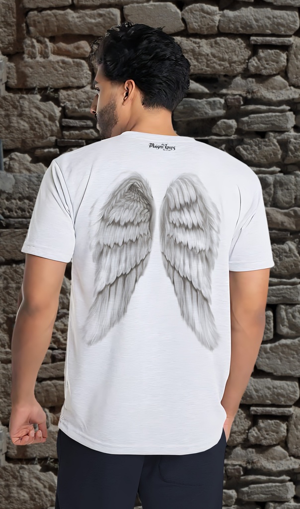 "Fluffy Wings" T-Shirt Unisex (Small, White)