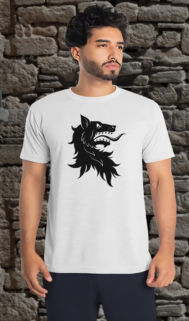"Heraldic Wolf Head" T-Shirt Unisex