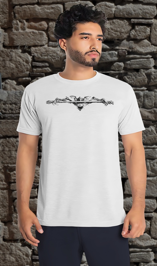 "Infernal Beast" T-Shirt Unisex (Small, White)