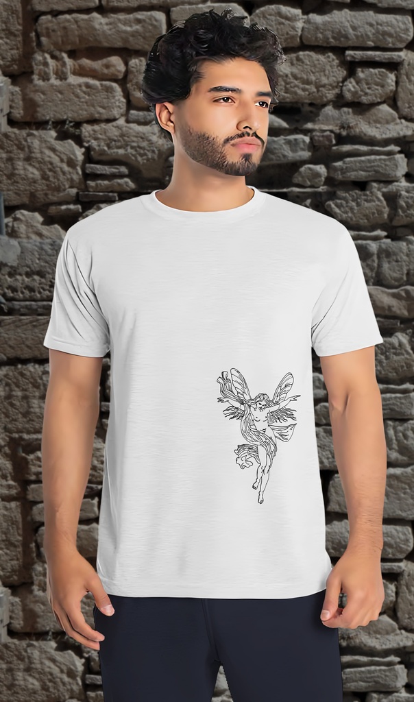 "Nymph" T-Shirt Unisex (Small, White)