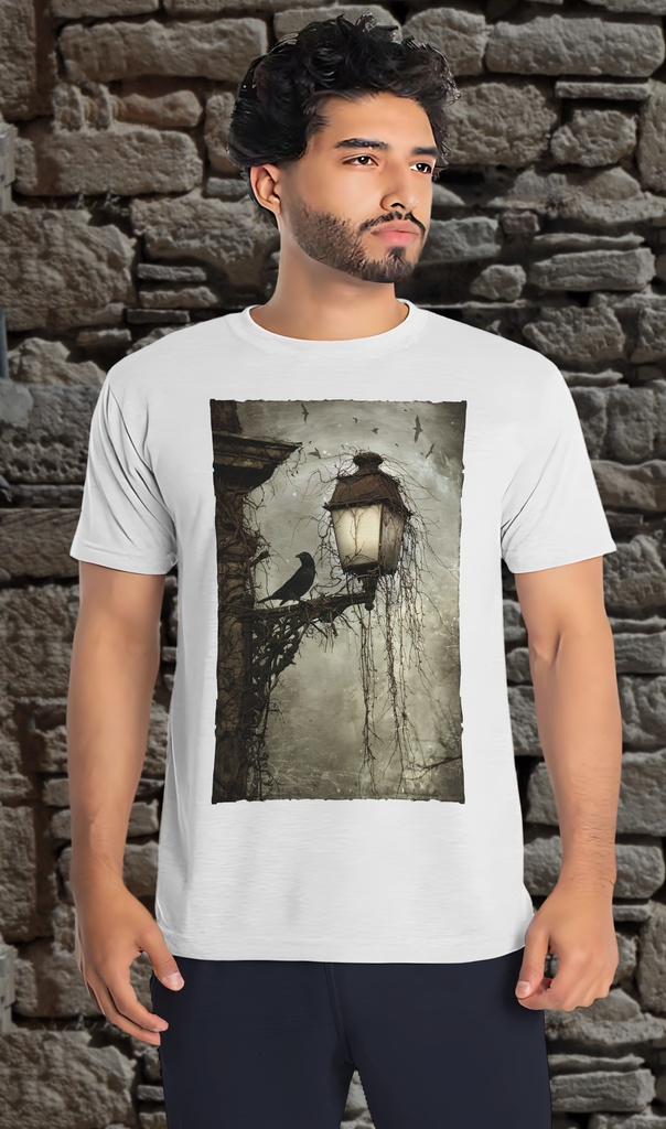 "Raven and Lamp" T-Shirt Unisex